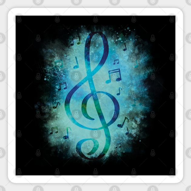 Musical clef Magnet by Xatutik-Art